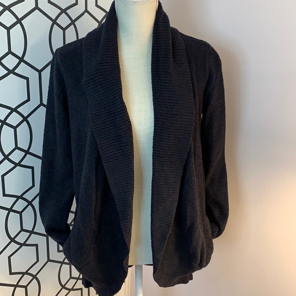 Barefoot dreams black cardigan